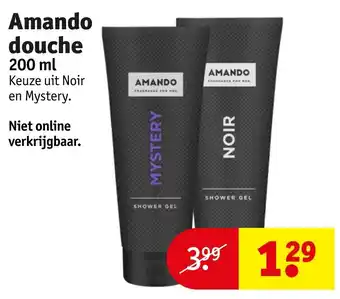 Kruidvat Amando douche 200 ml aanbieding