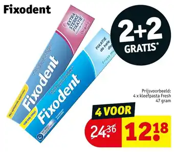 Kruidvat Fixodent aanbieding