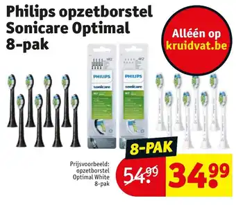 Kruidvat Philips Opzetborstel Sonicare Optimal 8 pak aanbieding