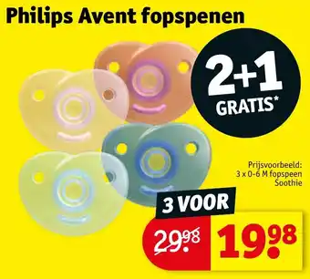 Kruidvat Philips Avent Fopspenen aanbieding