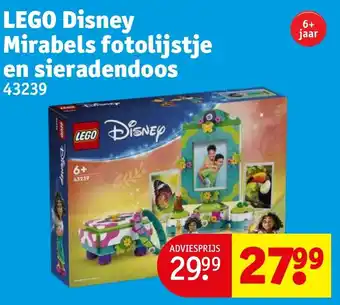 Kruidvat LEGO Disney Mirabels fotolijstje en sieradendoos aanbieding