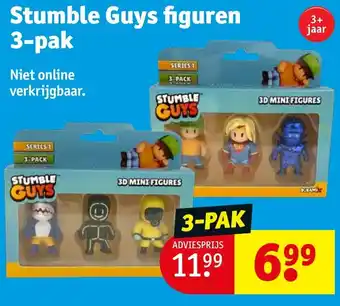 Kruidvat Stumble Guys figuren 3 pak aanbieding