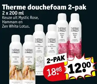 Kruidvat Therme douchefoam 2-pak aanbieding