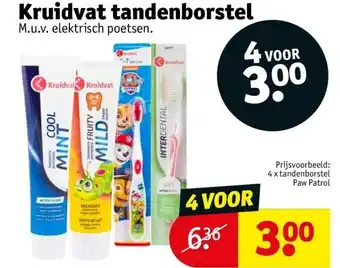 Kruidvat Kruidvat tandenborstel aanbieding