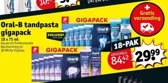 Kruidvat Oral-B tandpasta gigapack aanbieding