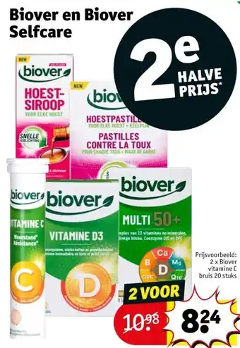 Kruidvat Biover en Biover Selfcare aanbieding