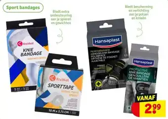 Kruidvat Sport bandages aanbieding