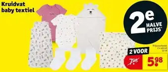 Kruidvat Kruidvat baby textiel aanbieding