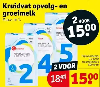 Kruidvat Kruidvat opvolg- en groeimelk aanbieding