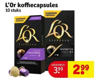 Kruidvat L’Or koffiecapsules aanbieding
