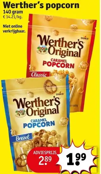 Kruidvat Werther’s popcorn aanbieding