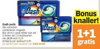 Albert Heijn Dash pods aanbieding