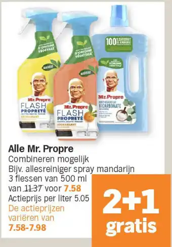 Albert Heijn Alle Mr. Propre aanbieding