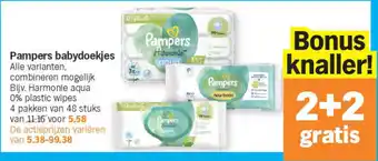 Albert Heijn Pampers babydoekjes aanbieding