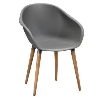 Leen Bakker Le Sud kuipstoel Bretagne - antraciet - 81x59x55 cm aanbieding