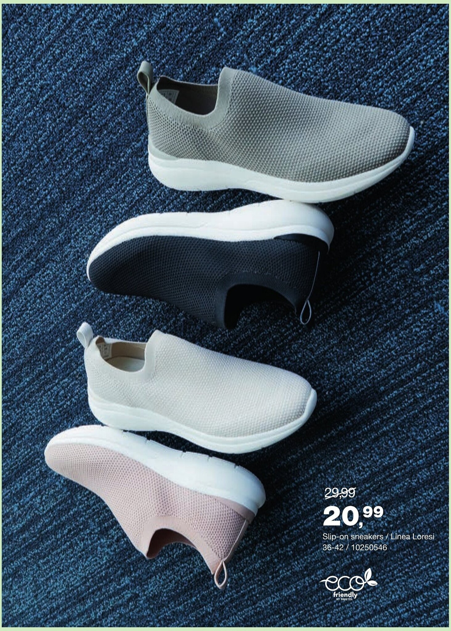 Slip-on sneakers / Linea Loresi 36-42 promotie bij Bristol