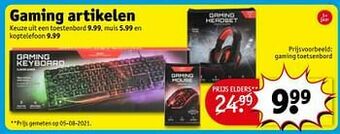 Kruidvat Gaming toetsenbord aanbieding