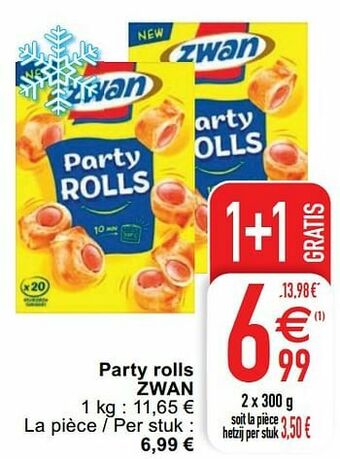 Party rolls zwan