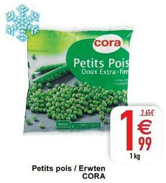 Cora Petits pois - erwten cora aanbieding