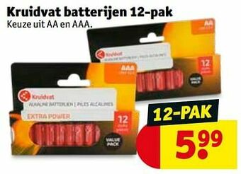 Kruidvat Kruidvat batterijen aanbieding