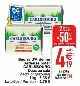 Cora Beurre d’ardenne ardense boter carlsbourg aanbieding