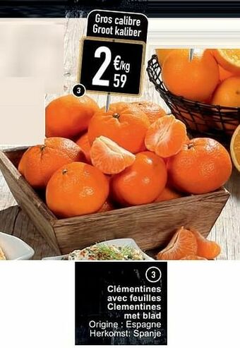 Cora Clémentines avec feuilles clementines met blad aanbieding