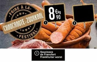 Cora Saucisses de francfort frankfurter worst aanbieding