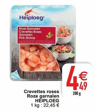 Cora Crevettes roses roze garnalen heiploeg aanbieding