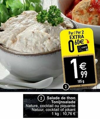 Cora Salade de thon tonijnsalade aanbieding