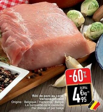 Cora Rôti de porc au carré varkensgebraad aanbieding