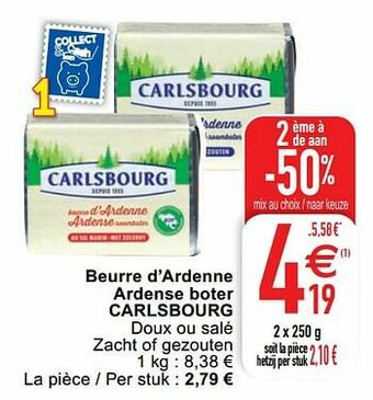 Cora Beurre d’ardenne ardense boter carlsbourg aanbieding