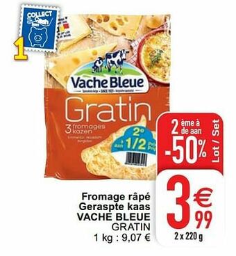 Cora Fromage râpé geraspte kaas vache bleue gratin aanbieding