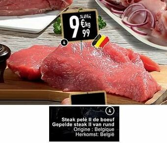 Cora Steak pelé ii de boeuf gepelde steak ii van rund aanbieding