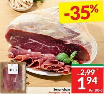 Intermarché Serranoham aanbieding