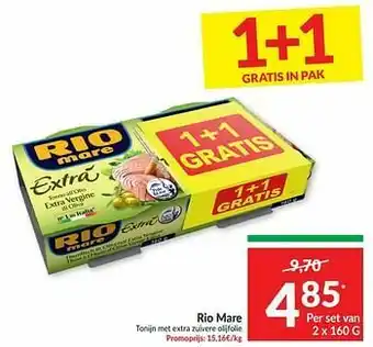 Intermarché Rio mare tonijn met extra zuivere olijfolie aanbieding