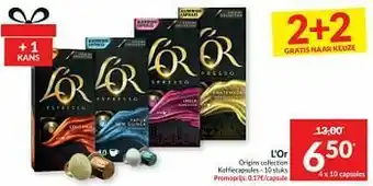 Intermarché L`or origins collection koffiecapsules aanbieding