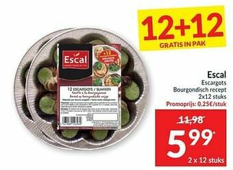 Intermarché Escal escargots bourgondisch recept aanbieding