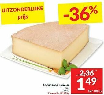 Intermarché Abondance fermier kaas aanbieding