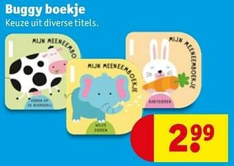 Kruidvat Buggy boekje aanbieding
