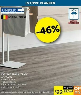 Zelfbouwmarkt Lvt-pvc plank click aanbieding