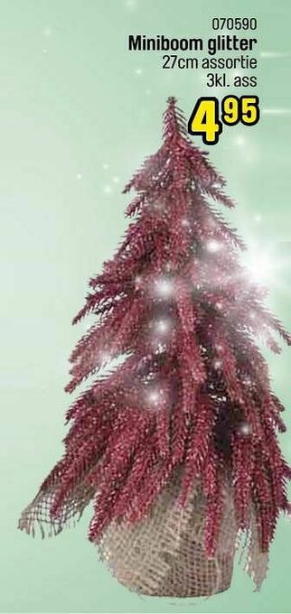 Happyland Miniboom glitter aanbieding