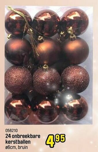 24 onbreekbare kerstballen