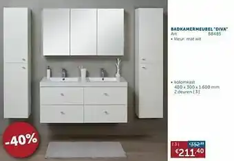 Badkamermeubel diva kolomkast