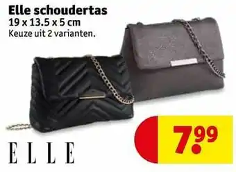 Kruidvat Elle schoudertas aanbieding