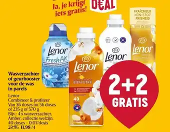 Delhaize Wasverzachter of geurbooster voor de was in parels aanbieding