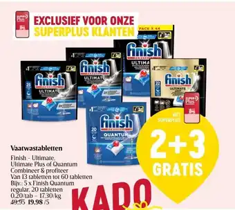 Delhaize Vaatwastabletten aanbieding