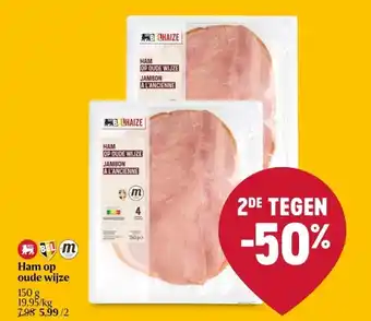 Delhaize Ham op oude wijze aanbieding