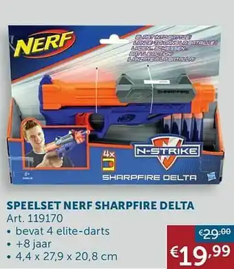 Zelfbouwmarkt Speelset nerf sharpfire delta aanbieding