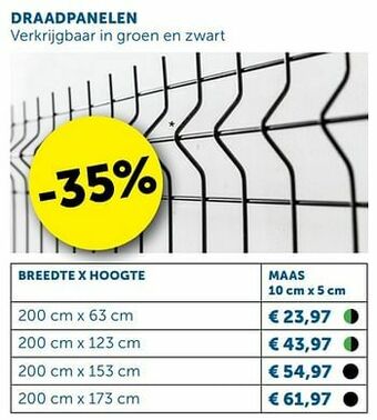 Zelfbouwmarkt Draadpanelen aanbieding