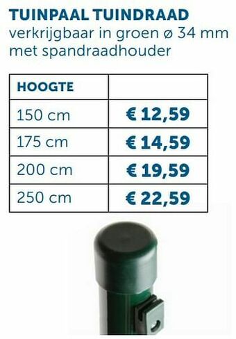 Zelfbouwmarkt Tuinpaal tuindraad aanbieding